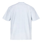 Ein hellgraues, locker geschnittenes Marin Oversize-T-Shirt von trueprodigy wird von hinten vor einem weißen Hintergrund gezeigt. Das Unisex-Shirt aus dickem Jersey-Stoff hat keine sichtbaren Logos oder Designs auf dem Rücken.