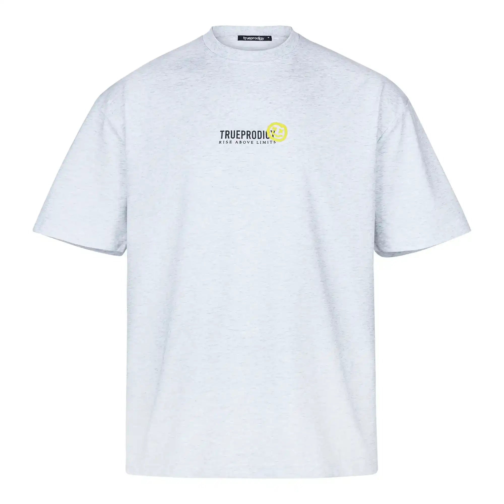 Das trueprodigy Juniper F Oversize Damen-T-Shirt hat ein Logo und eine Smile-Grafik auf der Vorderseite für einen mutigen, stylischen Look.