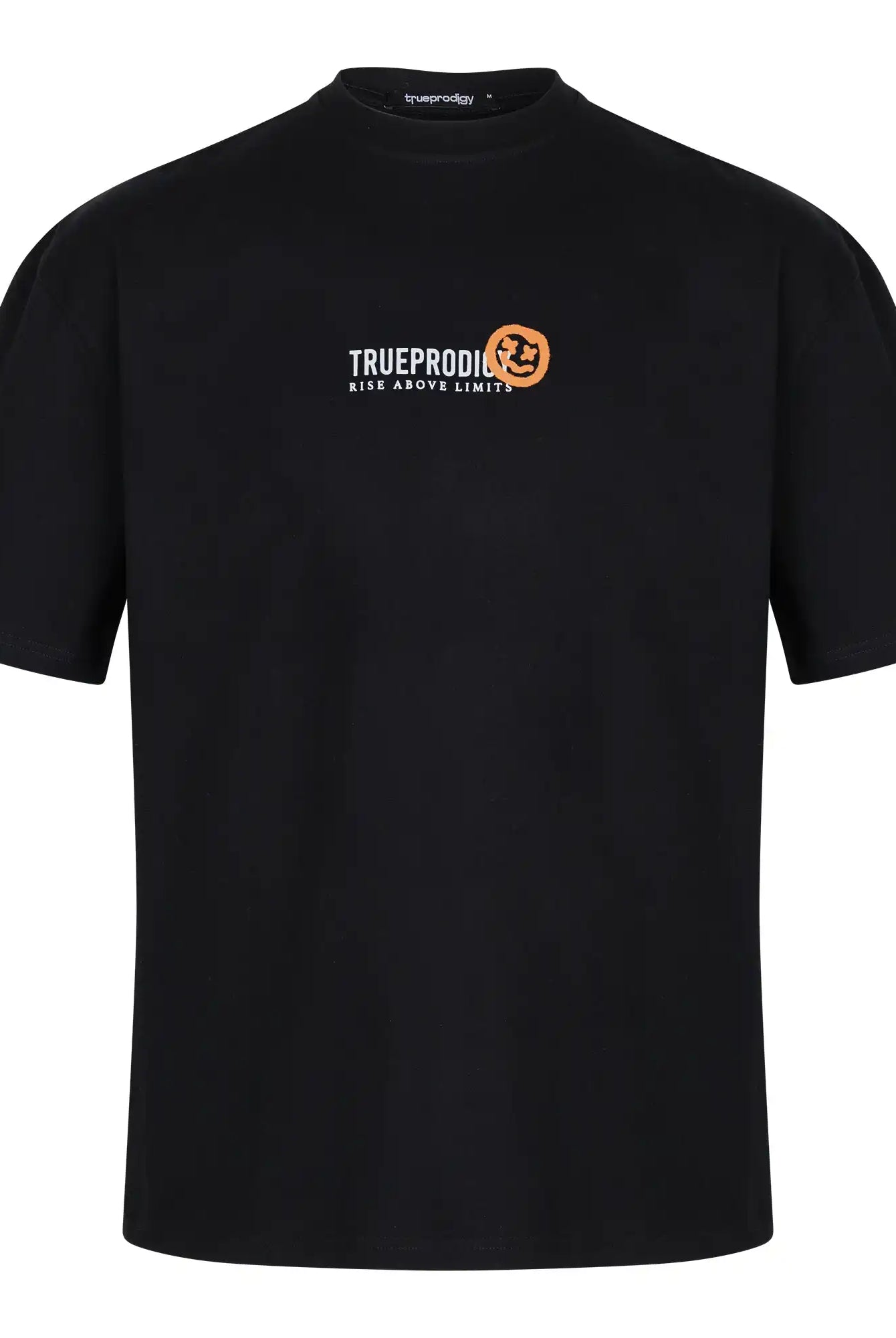 Das Juniper F Oversize Damen-T-Shirt von trueprodigy ist mit einer Logo-Smile-Grafik auf der Vorderseite versehen und kombiniert lässigen Style mit auffälligem Branding.