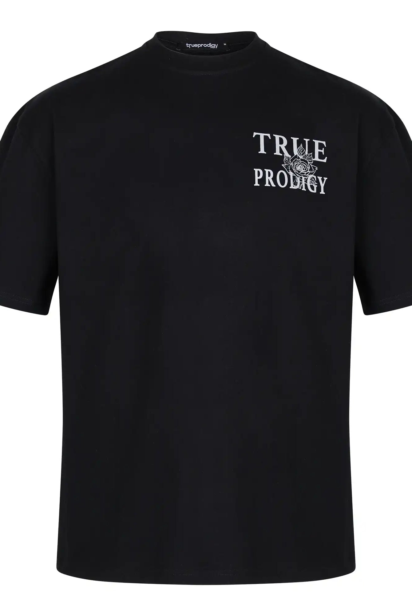 Das Alex F Oversize-T-Shirt von trueprodigy zeigt einen Sprühsmiley und den trueprodigy-Schriftzug auf der Vorder- und Rückseite und ist aus dickem Jersey für extra Tragekomfort.