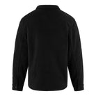 Das schwarze Bill Fleece Oversized Hemd von trueprodigy zeigt sich von hinten mit gerader Passe, Umlegekragen und geknöpften Manschetten. Der weiche, leicht strukturierte Stoff ist der typische trueprodigy-Stil ohne sichtbare Logos oder Muster.