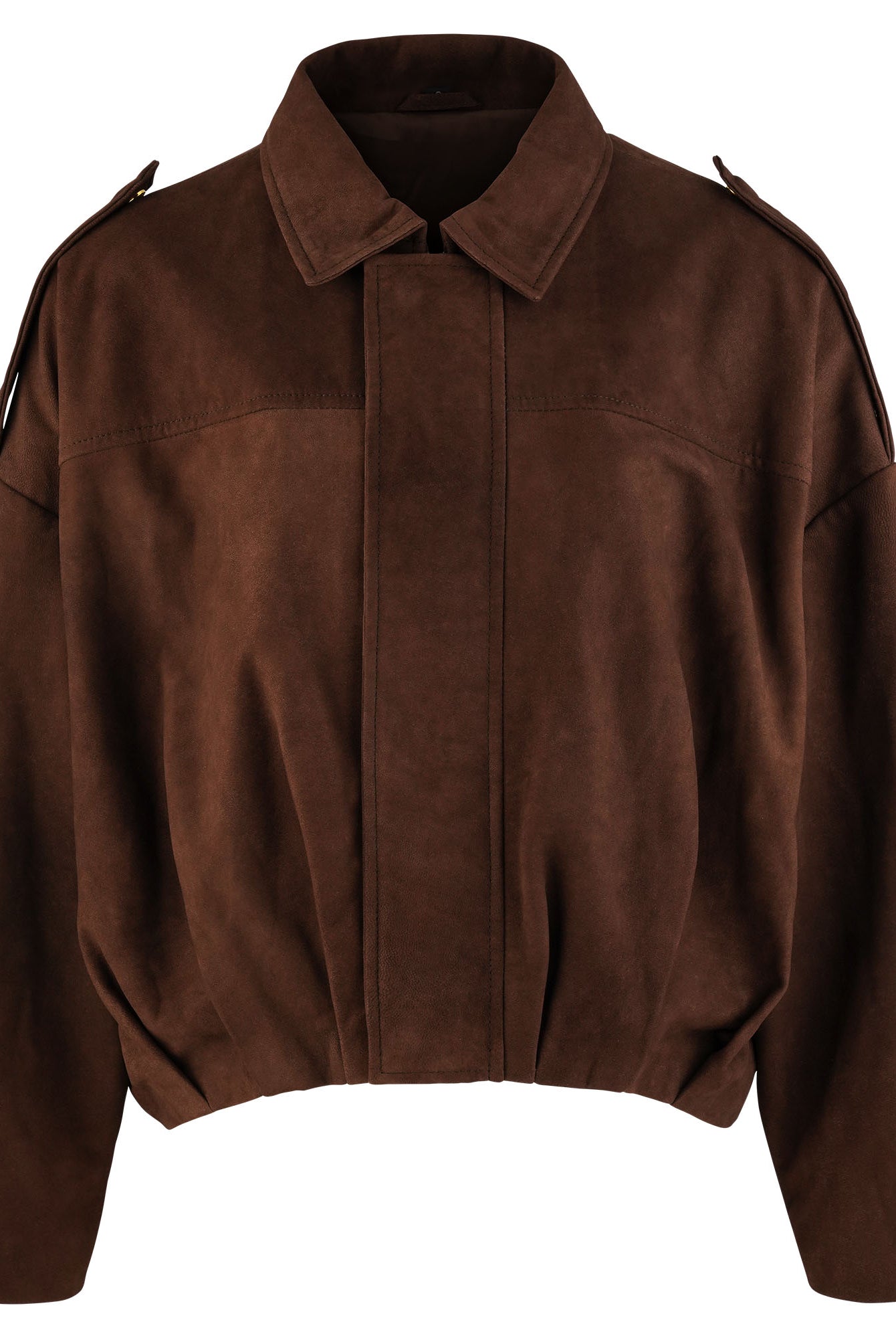 Die trueprodigy Feminine Lederjacke mit Hemdkragen und Raffung am Saum überzeugt mit klassischem Schnitt und edler Verarbeitung - ein eleganter Begleiter für jeden Anlass.