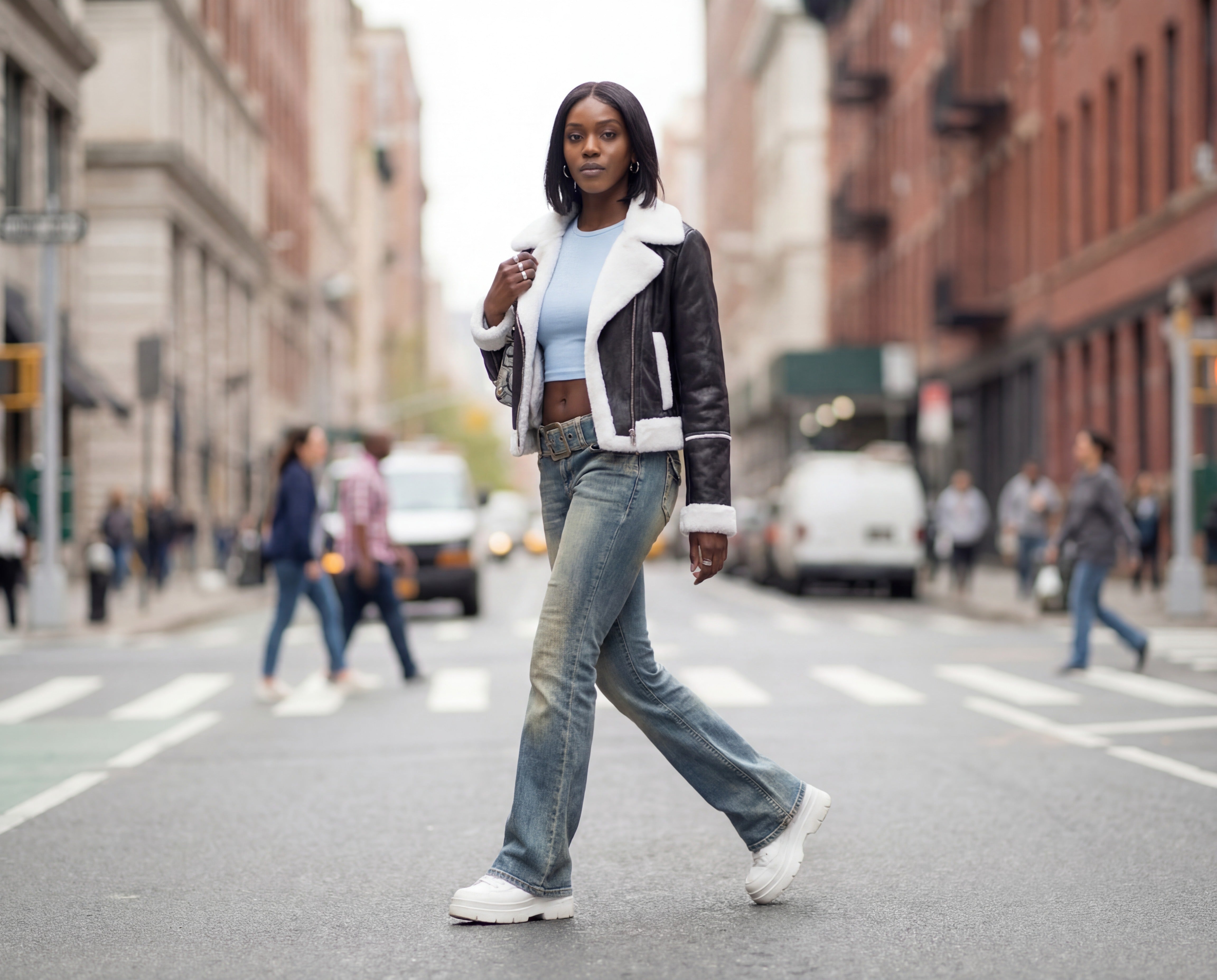 Lederjacke kombinieren 2026: Die besten Outfits mit Braun, Wildleder & den neuen Trendfarben