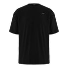 Das trueprodigy Mateo Oversized T-Shirt mit Stickerei ist ein schlichtes, schwarzes, locker sitzendes T-Shirt mit kurzen Ärmeln und einer kleinen weißen Stickerei auf der linken oberen Brust.