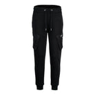 Die trueprodigy Stan Sweathose mit Cargotaschen für Herren bietet Regular Fit, elastischen Bund mit Kordelzug, Seitentaschen und Rippbündchen und ist auf weißem Hintergrund abgebildet.